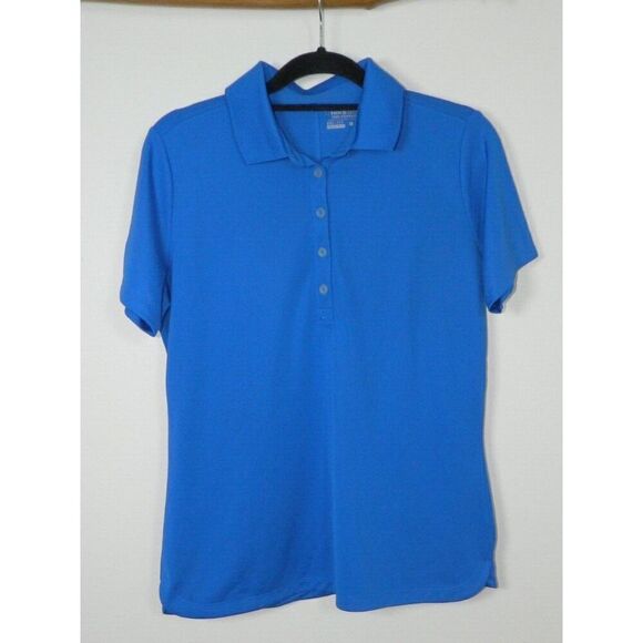 Nike Tops - Nike Fit Dry Polo Women Size Large‎ Blue Short Sleeve Top